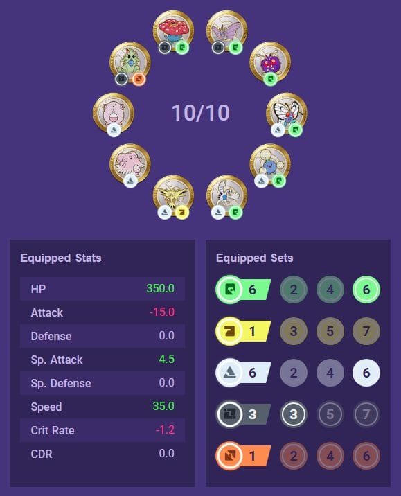 Special Fighter 6Green6White Set