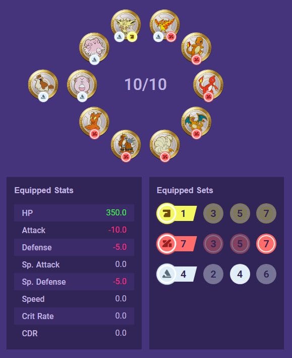 SpAtk Basic Atker 7Red Set