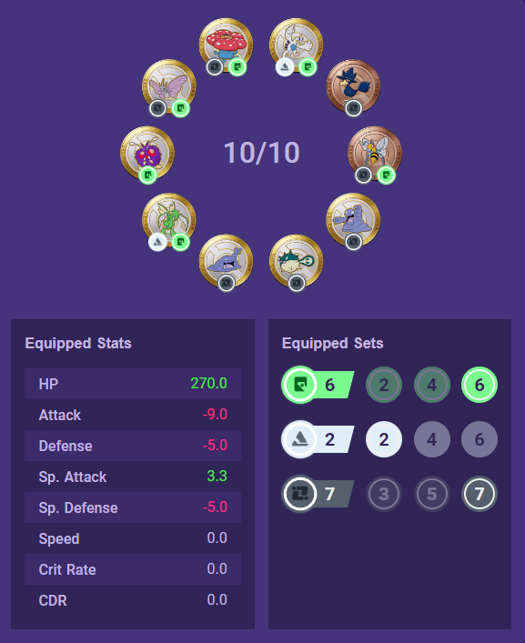 Glaceon-specific 7Black6Green Set